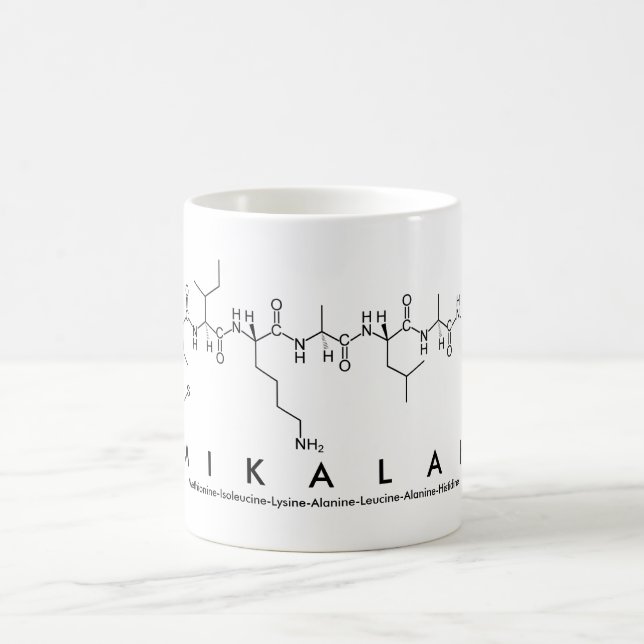 Mikalah peptide name mug (Center)