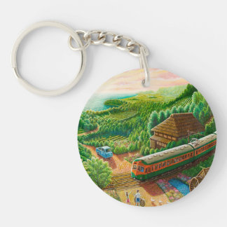 Mikan Train Running in Shonan Key Ring