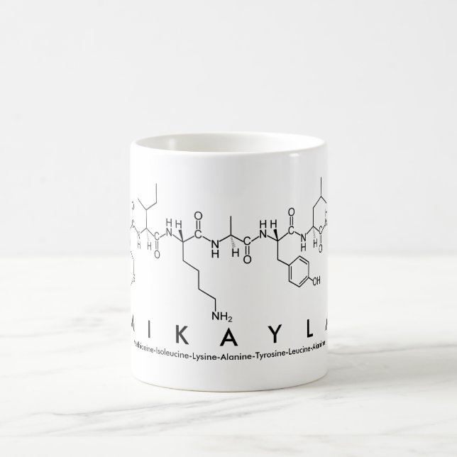 Mikayla peptide name mug (Center)