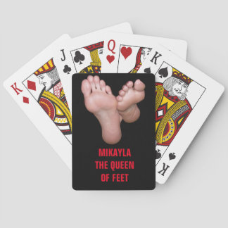 MIKAYLA THE QUEEN OF FEET PLAYING CARDS