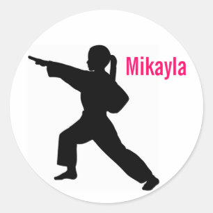 Mikayla white Martial Arts front strike stickers