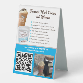 Mike and Jen's Frocoa Table Top Sign