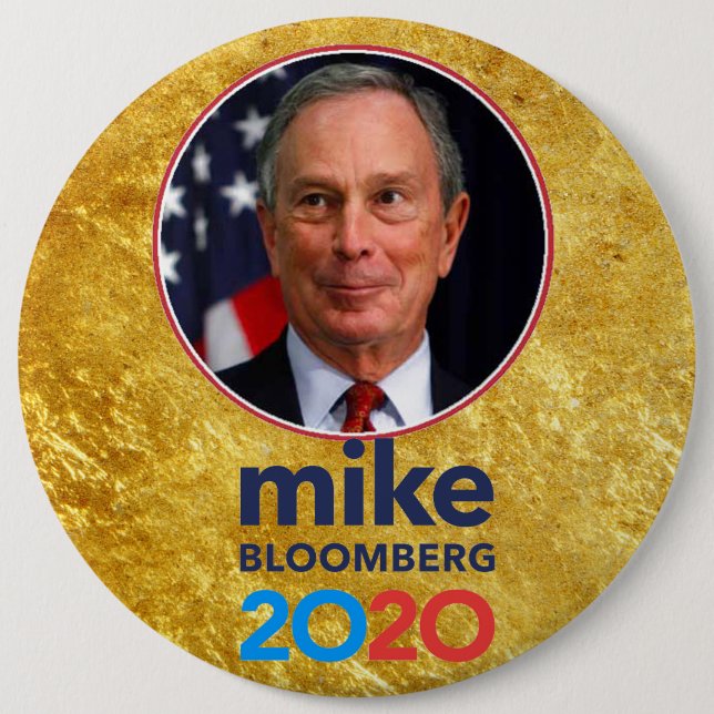 mike BLOOMBERG 2020 6 Cm Round Badge (Front)