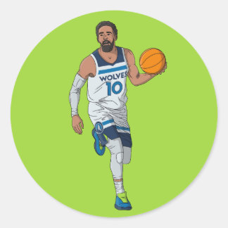 Mike Conley - Minnesota Basketball Classic Round Sticker