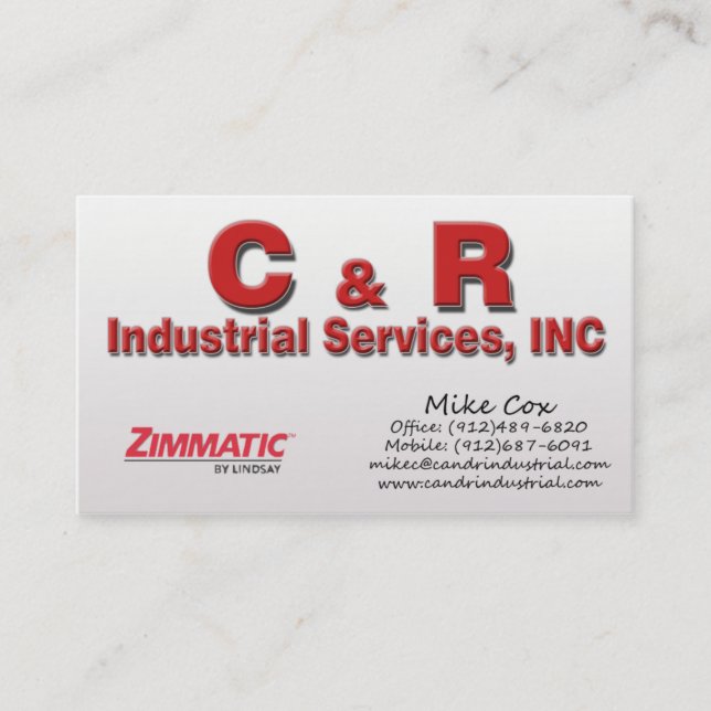 Mike Cox Business Card (Front)