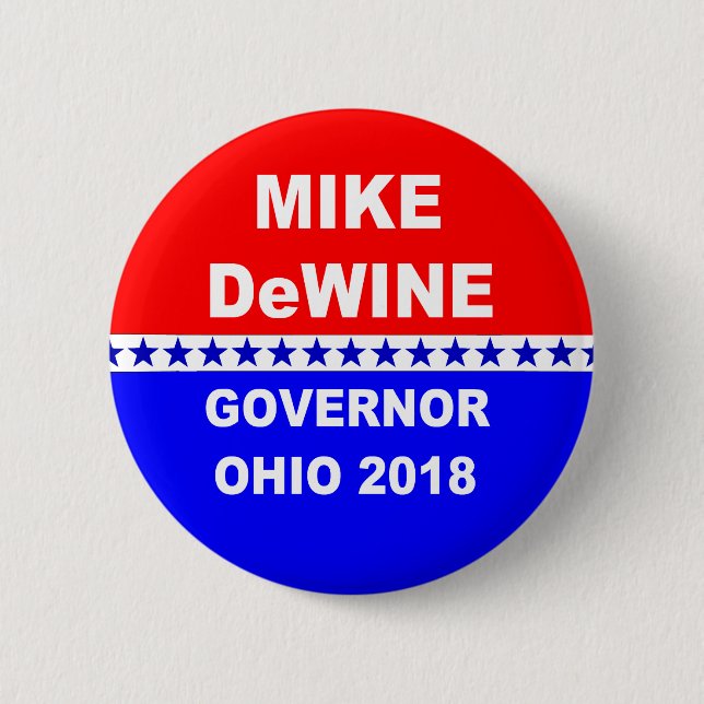 Mike DeWine Governor Ohio 2018 6 Cm Round Badge (Front)