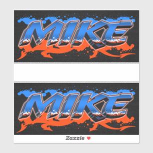 Mike First Name Graffiti Sticker