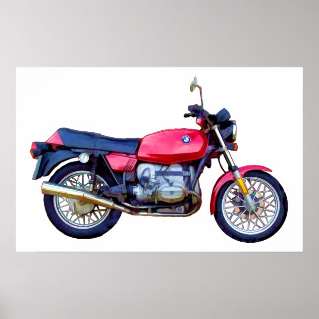 Mike Garrett Motorcycle Poster (Front)