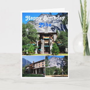 Mike Happy Birthday Ahwahnee Hotel Yosemite Card