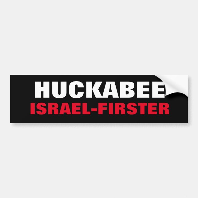 Mike Huckabee Israel Firster Traitor USA Pollard Bumper Sticker (Front)