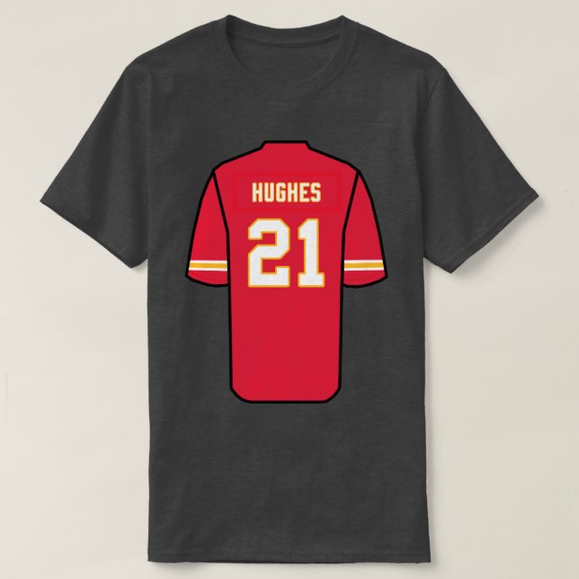 Mike Hughes Jersey T-Shirt (Design Front)