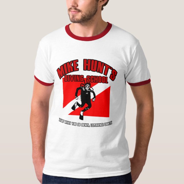 Mike Hunt's Diving School T-Shirt (Front)