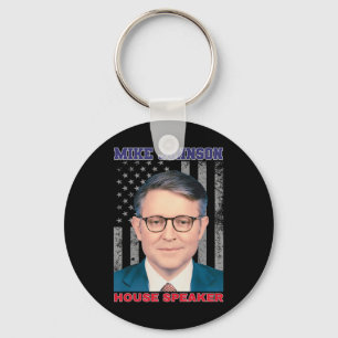 Mike Johnson New House Speaker American Usa Flag P Key Ring