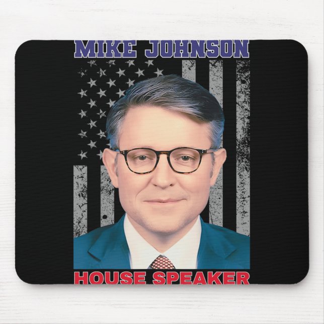 Mike Johnson New House Speaker American Usa Flag P Mouse Mat (Front)