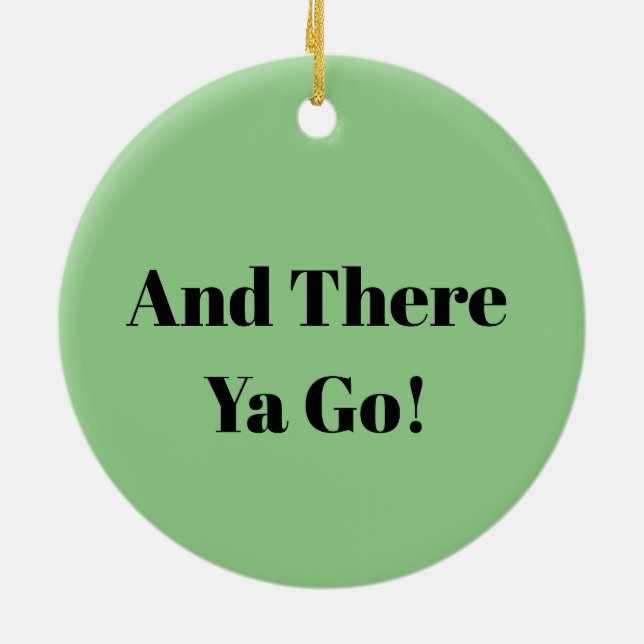 Mike Kara Here Christmas Ornament  (Back)