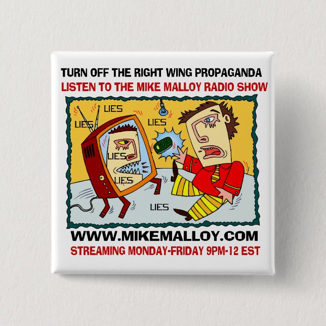 Mike Malloy Radio Show button (Front)