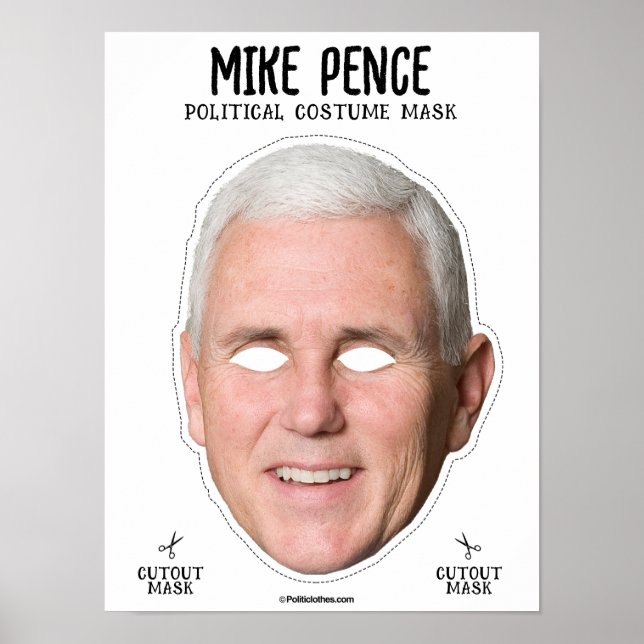 Mike Pence Costume Mask Poster (Front)