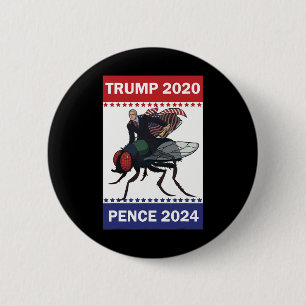 Mike Pence Pretty Fly Super Hero Trump Pence 6 Cm Round Badge