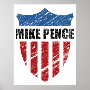 Mike Pence Shield Poster