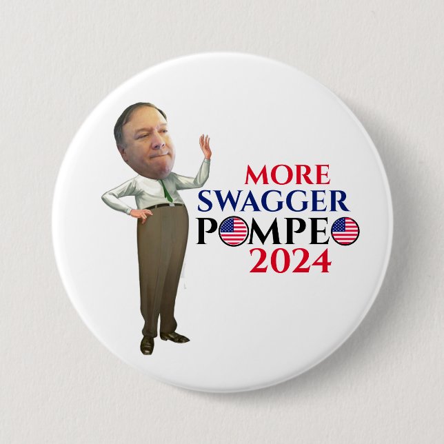 Mike Pompeo 2024 7.5 Cm Round Badge (Front)