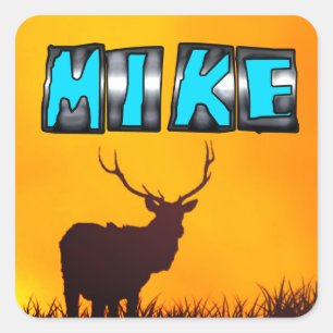 Mike Square Sticker