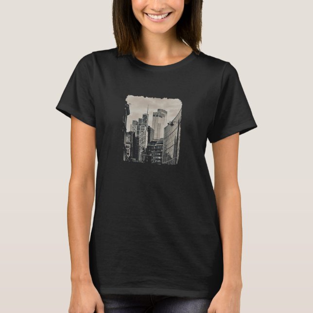 Mike Trow The City London England T-Shirt (Front)
