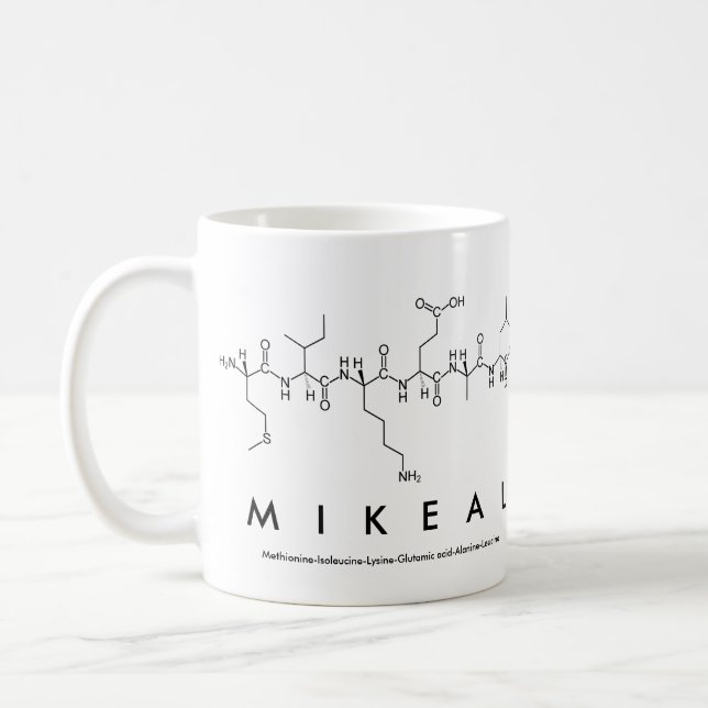 Mikeal peptide name mug (Left)