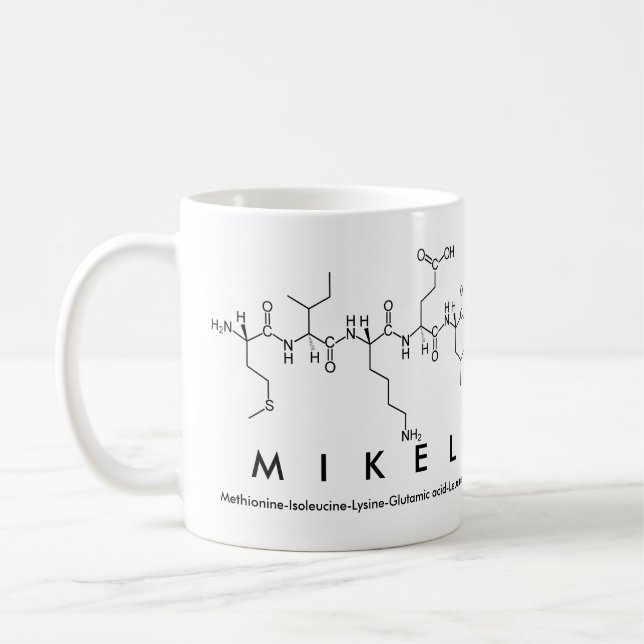 Mikel peptide name mug (Left)
