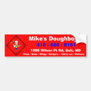 Mike's Doughboys Bumper Sticker