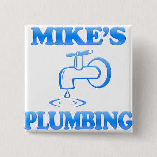 Mike's Plumbing 15 Cm Square Badge