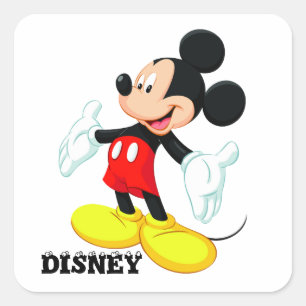 Mikey Mouse Square Sticker