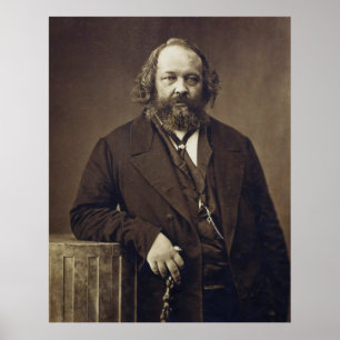 Mikhail Bakunin Russian Social Anarchist by Nadar Poster