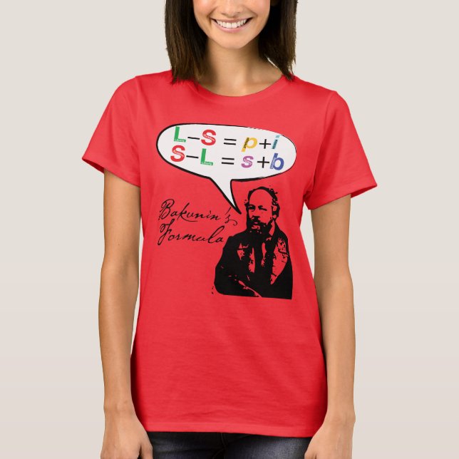 Mikhail Bakunin's Formula (Liberty−Socialism. etc) T-Shirt (Front)