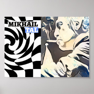 Mikhail Tal. chess player Poster