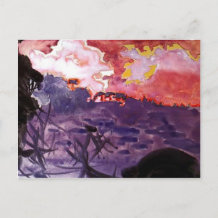 Mikhail Vrubel- Fantastic landscape Postcard