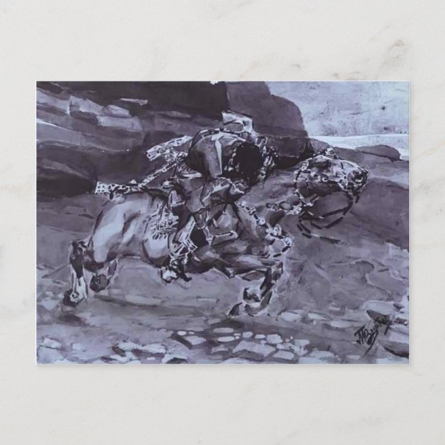 Mikhail Vrubel- Rider Postcard (Front)