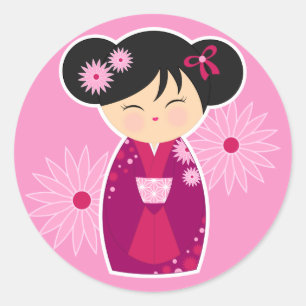 Miki Classic Round Sticker