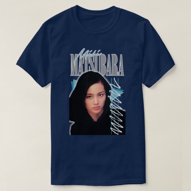 Miki Matsubara Retro Citypop Fan Art Design T-Shirt (Design Front)