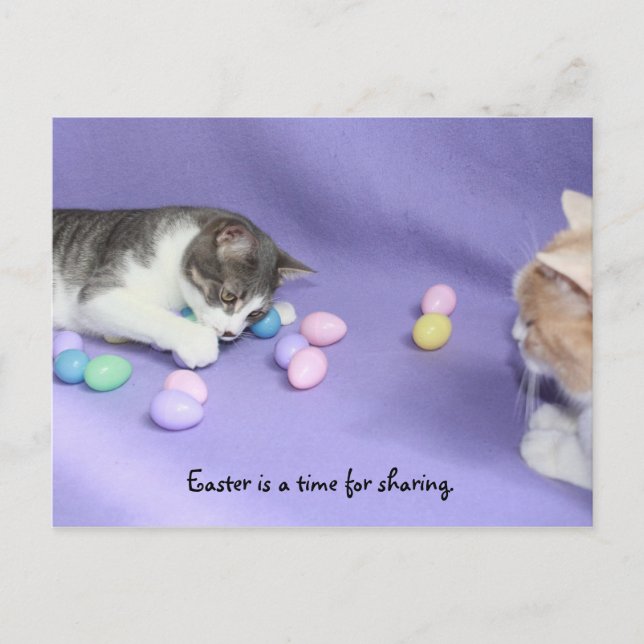 Mikie's Easter Eggs Holiday Postcard (Front)