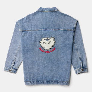 Mikitez santaclaus beard vintage gingerbread  denim jacket