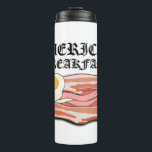 Mikitiez american breakfast bacon egg july picnic thermal tumbler<br><div class="desc">American Breakfast.</div>