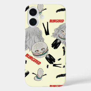 Mikitiez blonde hairbun pinky blur suit tie iPhone 16 case