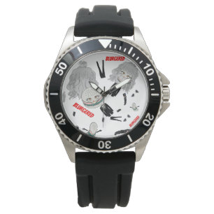 Mikitiez blonde hairbun pinky blur suit tie watch