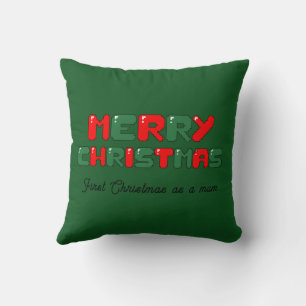 Mikitiez Christmasgame vintage dad elf santaclaus Cushion