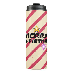 Mikitiez Christmasgame vintage dad elf santaclaus Thermal Tumbler