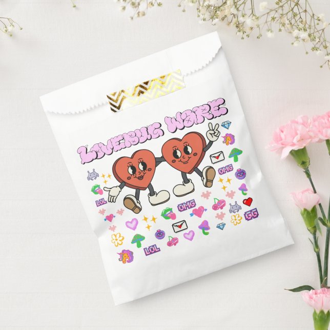 Mikitiez custom valentine funny lovebug software favour bags (Sealed)