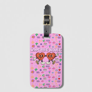 Mikitiez custom valentine funny lovebug software luggage tag