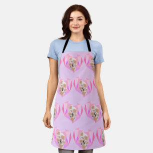 Mikitiez dreamer skull tatto rainbow rose beach apron