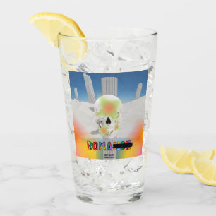 Mikitiez dreamer skull tatto rainbow rose beach Ro Glass