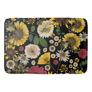 Mikitiez earthday nature selflove rose flower bath mat